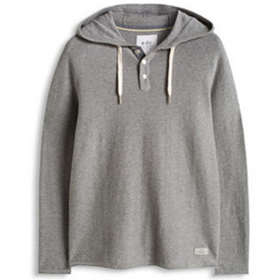 简约百搭！ESPRIT男士全棉纯色连帽套头卫衣-036CC2I008