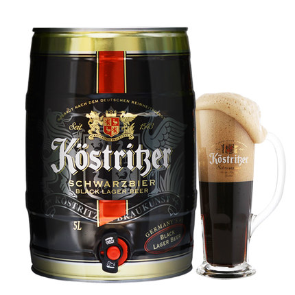 原装进口！卡力特 纯麦黑啤酒桶装5L