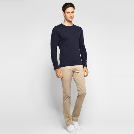 白菜价！佐丹奴舒适卷脚弹力棉长裤01116043