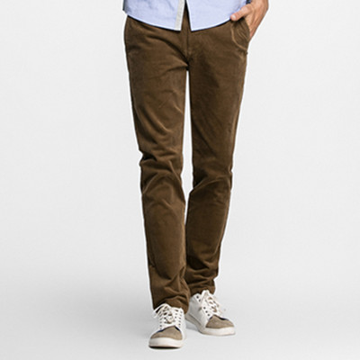 休闲百搭！SELECTED思莱德复古条绒男休闲长裤F|415426008