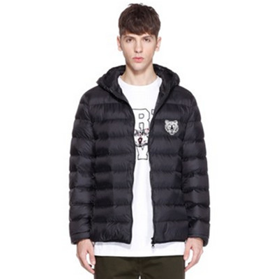 轻盈保暖！TRENDIANO虎头连帽长袖轻薄羽绒服外套3HC333685P