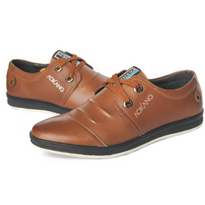 休闲百搭！奥康真皮透气休闲鞋133118137