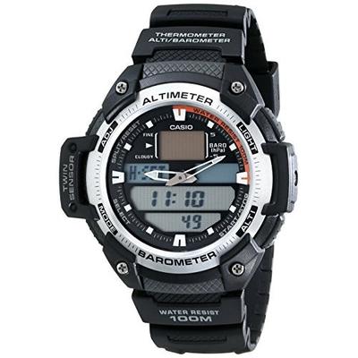 坚固耐用！Casio SGW-400H-1B 多功能双显户外运动男表