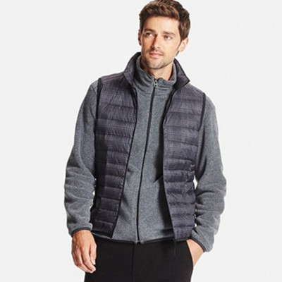 迷彩印花！UNIQLO优衣库高级轻型羽绒背心180412