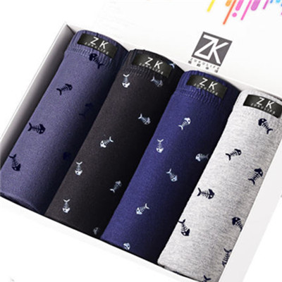 亲肤舒适！ZK男士内裤4条装