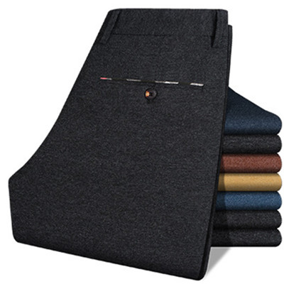 修身直筒！南极人男士韩版修身直筒商务休闲裤N2L5F53321