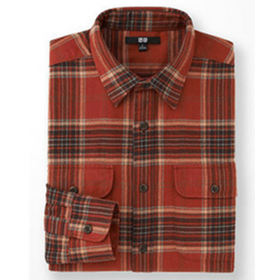 经典款！UNIQLO优衣库法兰绒格子衬衫185563