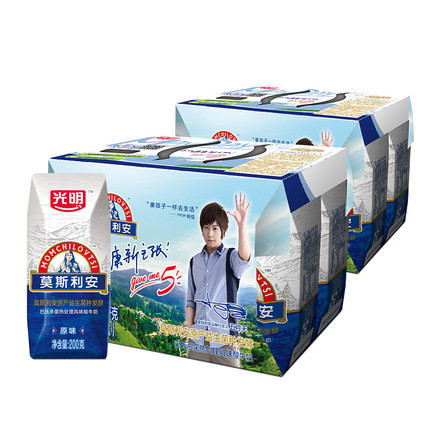 券后好价！光明莫斯利安酸奶 常温酸奶200gx6盒x2