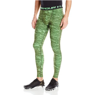 印花款！Under Armour 安德玛 UA 男式HG印花紧身裤