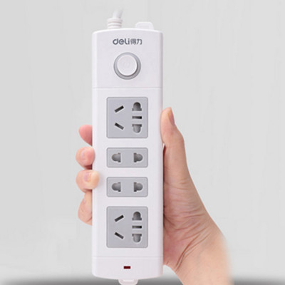 国标品质！得力插座排接线板18201