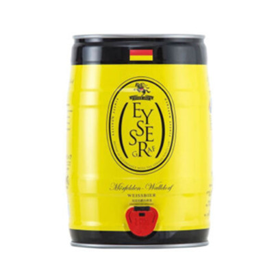 德国进口！坦克伯爵白啤酒 5L桶装