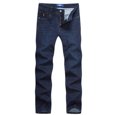 加绒加厚！花花公子韩版直筒牛仔裤17151013