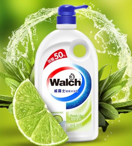 秒杀好价！Walch/威露士 清新青柠健康沐浴露900ml