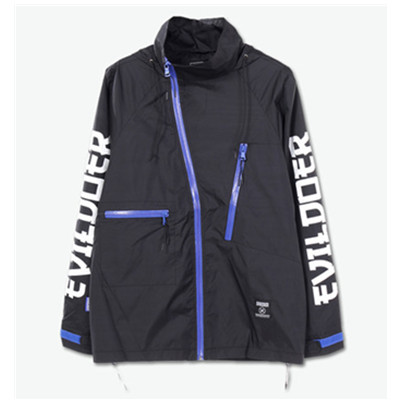 防风有型！EVD休闲字母连帽冲锋衣