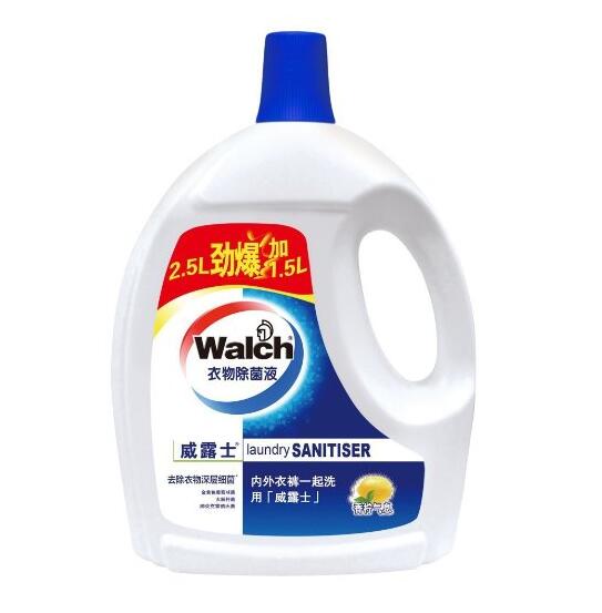 懒癌必备！Walch威露士 衣物液 4L 加量装 消毒液