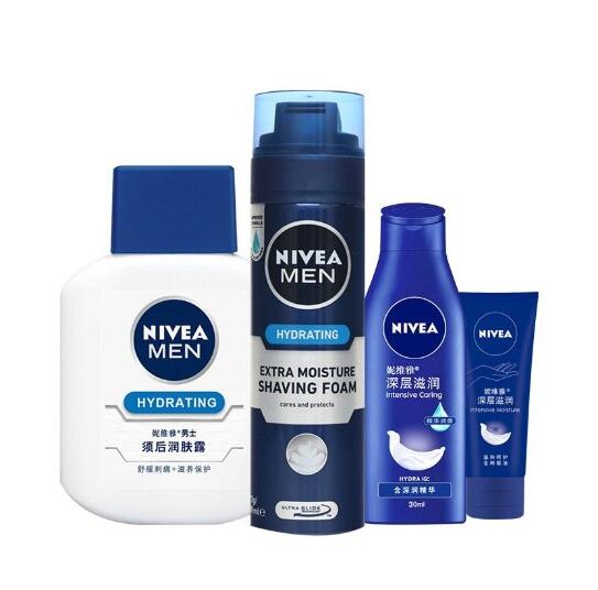 剃须更妥帖！NIVEA 妮维雅 男士须部护理套装