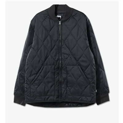 简约保暖！stussy 纯色棉衣夹克
