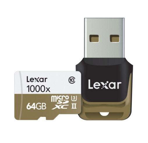 中亚海外购！Lexar 雷克沙  1000x 64GB TF存储卡