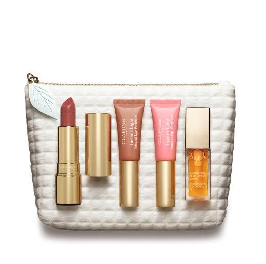 送给女友吧！CLARINS 娇韵诗 魔法丰盈 唇膏唇油共4支