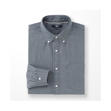 近期好价！优衣库牛仔衬衫178740