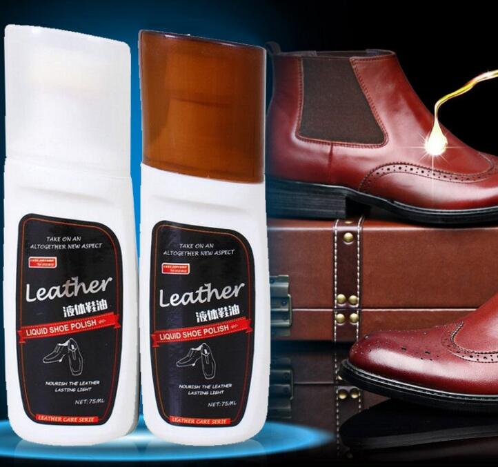 自带海绵头！LVSEJIAYUAN 液体鞋油 皮革护理剂