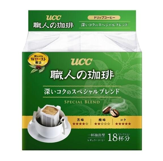 深厚浓郁！UCC 悠诗诗 滴滤式职人咖啡粉 7g*18p