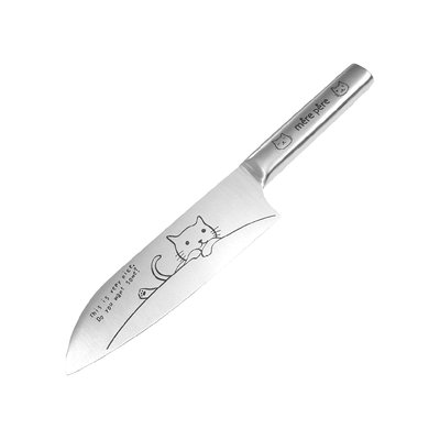 超萌治愈！Mere Pere 猫咪图案三德刀具