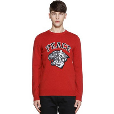 双12预告！TRENDIANO字母刺绣虎头套头毛衣3HC103391E