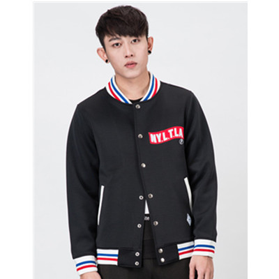 舒适休闲！Preppy Elite 学院风刺绣棒球夹克