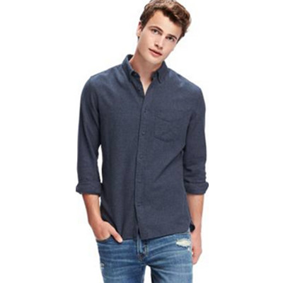 休闲百搭！Old Navy男装品质纯棉修身衬衫430666