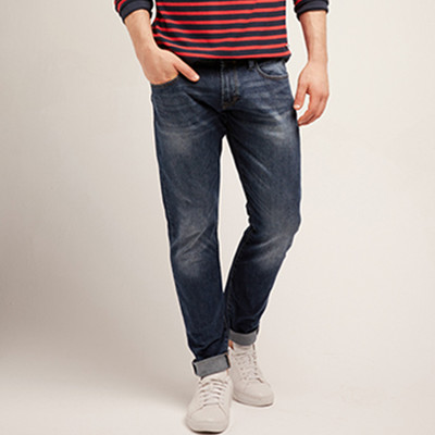 双12预告！ESPRIT EDC男士水洗修身款牛仔长裤-076CC2B006