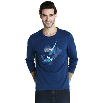 双12预告！NAUTICA诺帝卡圆领印花长袖T恤ELQ V63277