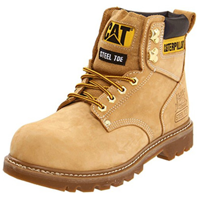 限码好价！Caterpillar Second Shift ST 男款钢头工装靴