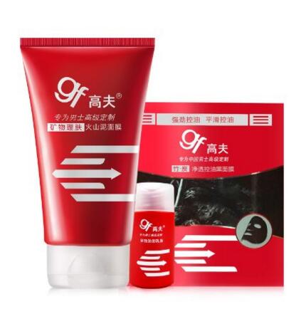 爱护你的脸！GF 高夫 矿物理肤火山泥面膜120g 有赠品