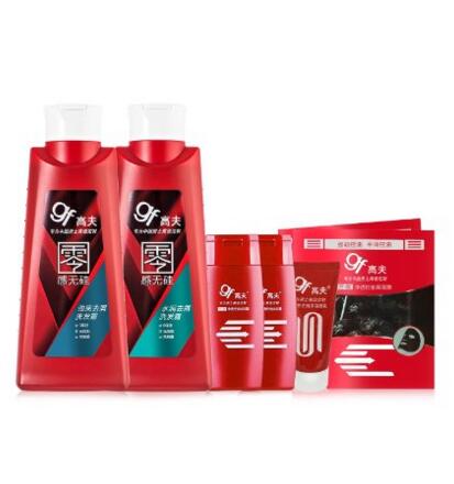 有赠品3种！GF 高夫 无硅去屑洗发露400ml*2