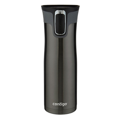 中亚海外购！Contigo双层不锈钢旅行杯 黑色(567g)