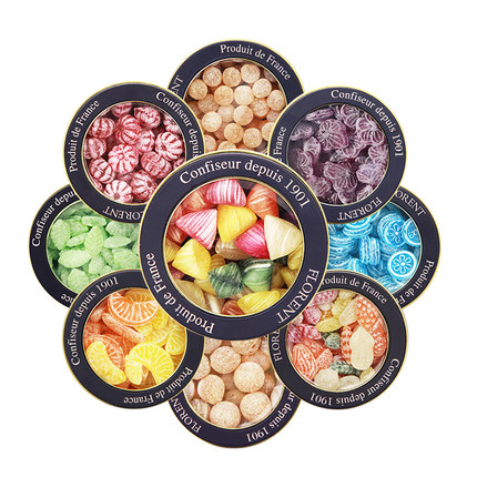 法国进口！费罗伦十二星座圣诞节水果薄荷硬糖礼盒