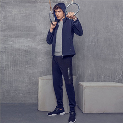 双12好价！佐丹奴纯色抽绳腰头修身跑步裤01116135