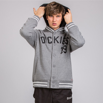 休闲百搭！Dickies字母印花连帽卫衣161M30EC16B