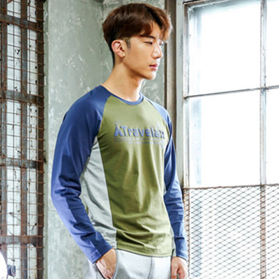 返场好价！探路者秋季圆领棉感舒适长袖休闲T恤TAJE91917