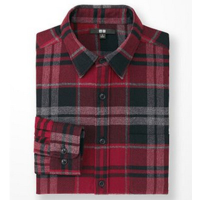 好价继续！UNIQLO优衣库法兰绒格子衬衫185561