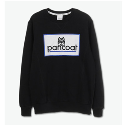 简约舒适！pancoat 萌狗刺绣圆领套头卫衣