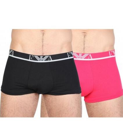 弹力舒适！Emporio Armani 男士两条 平角内裤