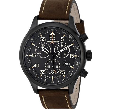 中亚海外购！Timex 天美时 男士三眼计时手表