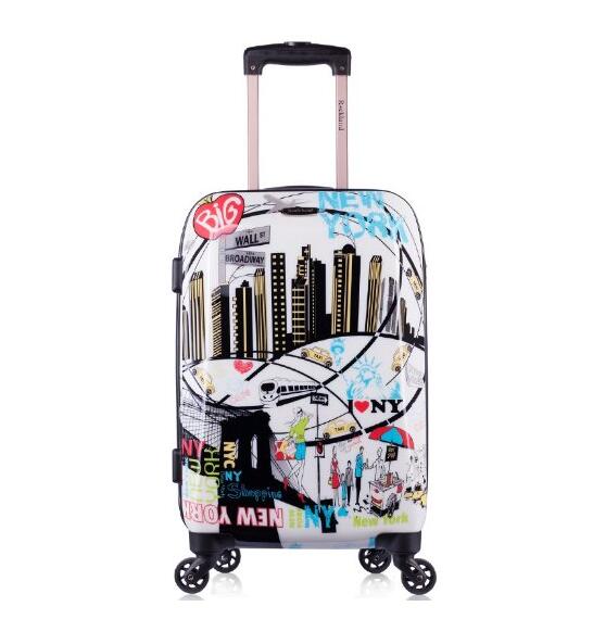 个性花箱！Rockland  万向轮拉杆箱 CF2061 纽约 20寸