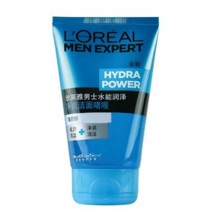 凑单品！巴黎欧莱雅 男士水能润泽净爽洁面啫哩100m