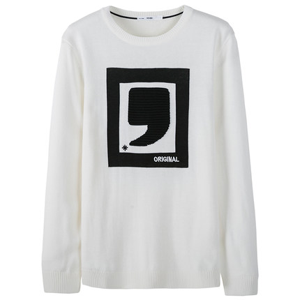 春装新款！森马针织衫时尚休闲提花刺绣百搭毛衫上衣