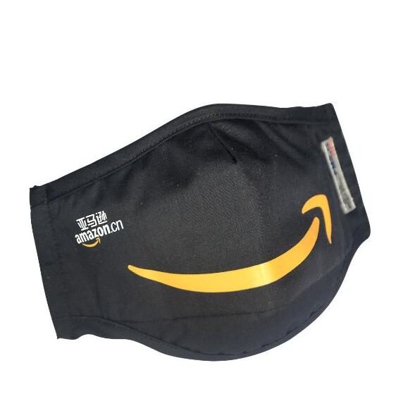 轻薄透气型！绿盾 抗菌防霾口罩 酷黑F码 2个