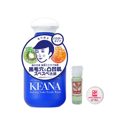 深层洁净！石泽研究所 小苏打男士洁面粉 套装