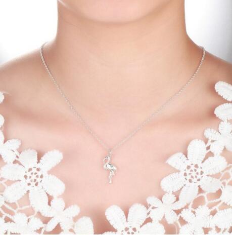 圣诞送礼！Lily Charmed 火烈鸟 手工打造 银项链